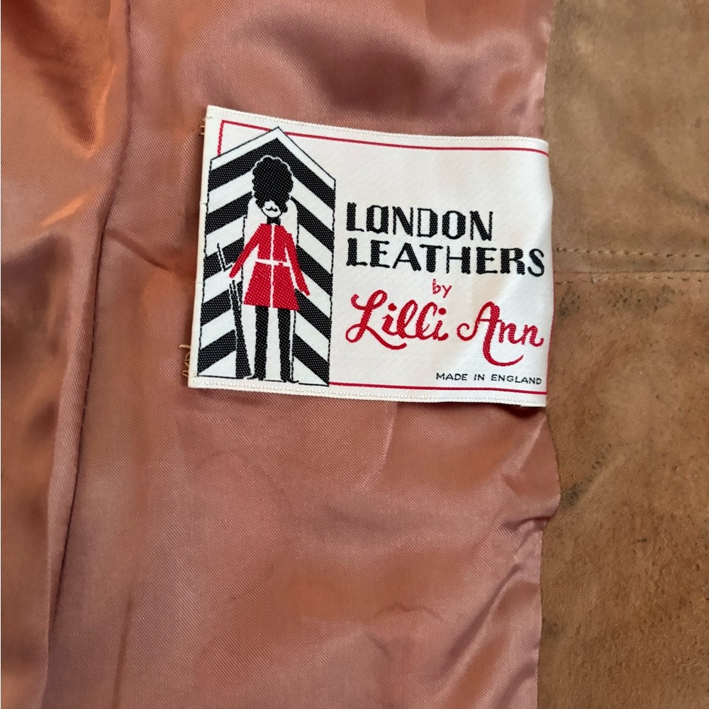 Vintage Lilli Ann Coat London Leathers Faux Fur and Leather Details 60s 70s - Picture 7 of 16